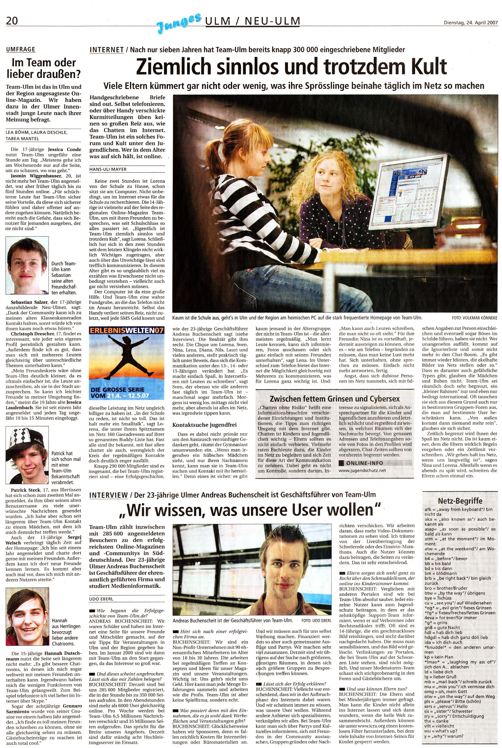 Team-Ulm: Ziemlich sinnlos und trotzdem Kult