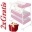 Wickelkommode mit badewanne in rosa