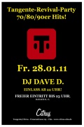 Tangente-Revival-Party! 70er/80er/90er Hits! mit DJ DAVE D.